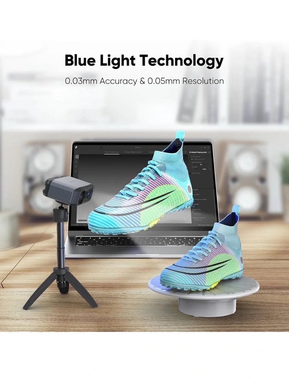 3DMakerpro 3D Scanner for 3D Printing, Handheld 3D Model Scanner Moose
